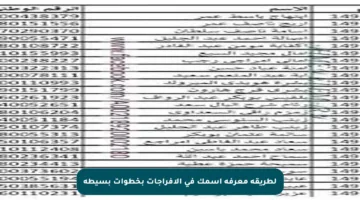 لطريقة معرفة اسمك في الإفراجات بخطوات بسيطة